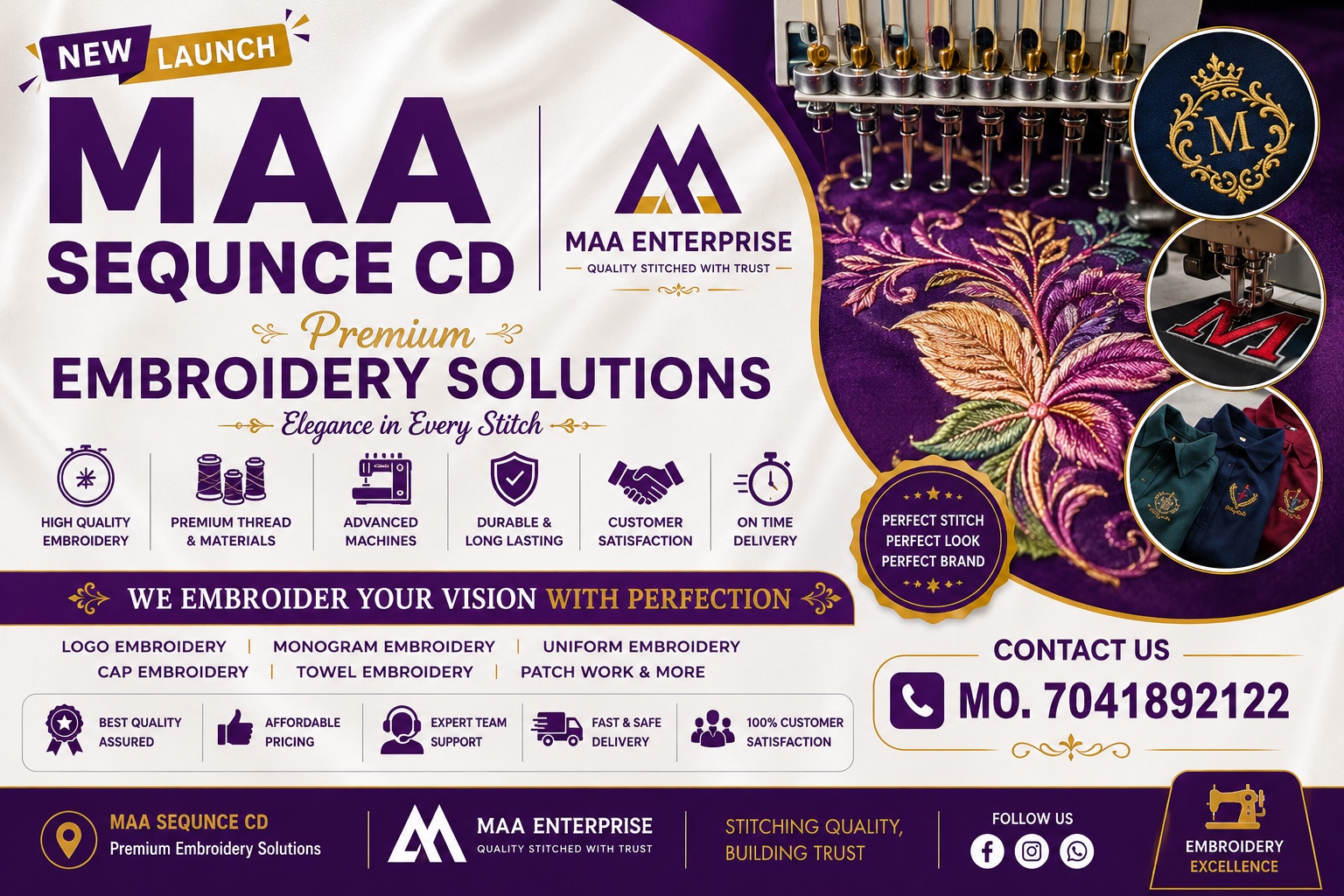 MAA Enterprise embroidery solutions